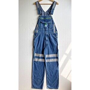Vintage Liberty Bib Overalls Men's 30x32 Dark Wash Denim Workwear Carpenter USA